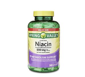 Niacin 500mg - Vitamina Spring Valley - 240 Unit