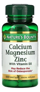 Vitamina Calcium Magnesium Zinc - Nature's Bounty  - 100und