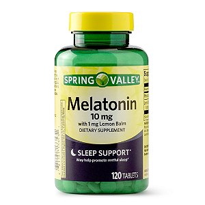Melatonina 10 mg - Vitamina Spring Valley - 120 und