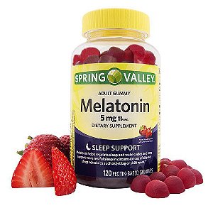 Melatonina 5 mg - Vitamina Spring Valley - 120 Goma