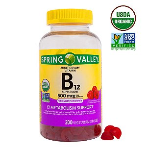 B12 Gummies 500mcg - Vitamina Spring Valley - 200 und