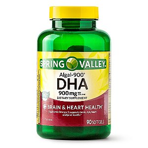 DHA 900mg - Vitamina Spring Valley - 90 Softgel