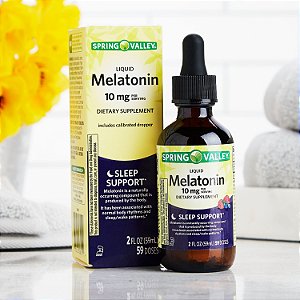 Melatonina Liquida 10mg - Vitamina Spring Valley - 59ml
