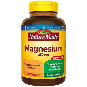 Magnesium 250mg Vitamina Nature Made - 300 Unit