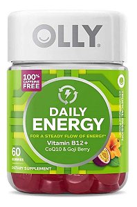 Olly Daily + Vitamina B12, Coq10, Goji Berry, S/ Cafeína - Vitamina - 60 Gomas