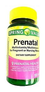 Prenatal - Vitamina Spring Valley - 100 unit