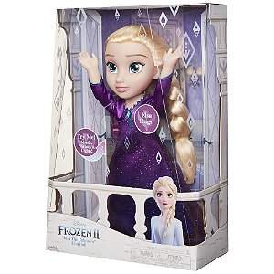 Boneca Frozen 2 Elsa - Vestido Roxo