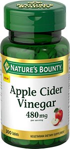 Apple Cider Vinegar 480mg - Vitamina Natures Bounty - 200 unid