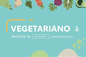 Pacote Vegetariano (10 pratos) - 10% de DESCONTO