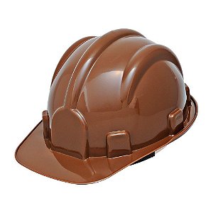 Capacete Marrom Aba S/ Jugular classe B Vonder CA 31469