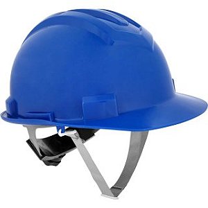 Capacete Azul Jugular Textil com catraca Vonder Plus CA:14712