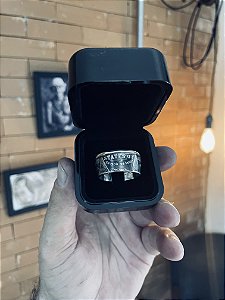 Anel de moeda Morgan Dólar Prata