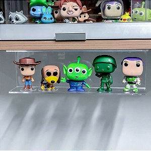 Suporte De Teto P/ 5 Funko Pop - C/ Fundo