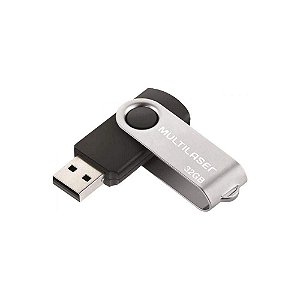 Pen Drive Twist 32GB USB Leitura 10MB/s e Gravação 3MB/s Preto Multilaser - PD589