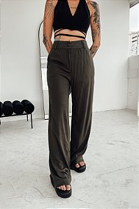 WIDE LEG VANILLA VERDE MILITAR