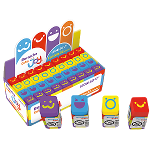 KIT 4 BORRACHAS CUBO DECORADA JOY LEOELEO