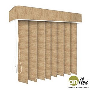 Cortina Persiana Vertical Marrom Inumeros Tamanhos - Quarto e Sala