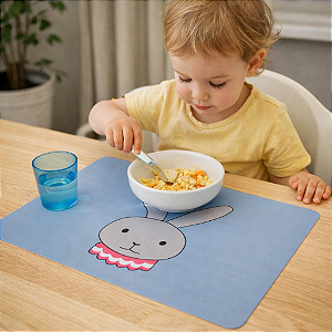 Lugar Americano Coelho Infantil 43,5cm x 28,5cm Plástico - Infantil Criança