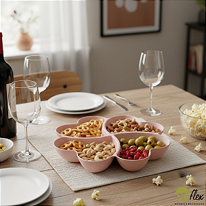 Petisqueira de Bambu e PP Lines Rosa Grande