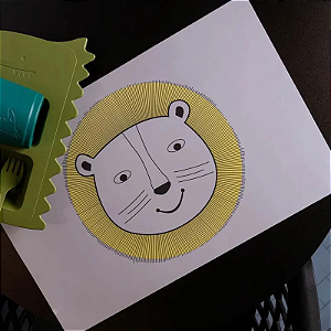 Lugar Americano Leão 43,5cm x 28,5cm Plástico