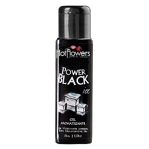 Gel Comestível Power Black Ice 35ml - Hot Flowers