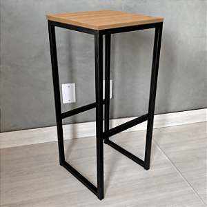 Banqueta Ferro Industrial Quadrada