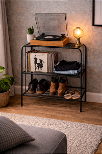 Estante Prateleira Toca Discos Vinil