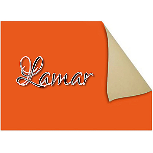 PAPEL CARTAO FOSCO LARANJA 48x66 CM PACOTE COM 20 FOLHAS LAMAR