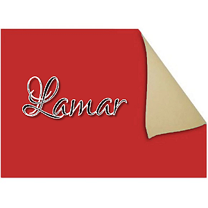 PAPEL CARTAO FOSCO VERMELHO 48x66 CM PACOTE COM 20 FOLHAS LAMAR