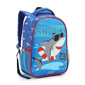 MOCHILA INFANTIL MASCULINA TUBARAO SEANITE