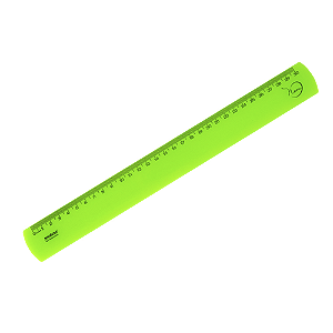 REGUA DE 30 CM NEW LINE VERDE NEON MAXCRIL