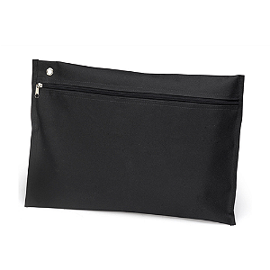MALOTE COM ZIPER HORIZONTAL OFICIO PRETO 28x40 CM MAXCRIL