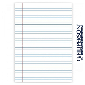 PAPEL ALMAÇO COM PAUTA 56G 400 FOLHAS FILIPERSON