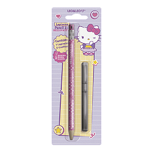 LAPISEIRA 2.0 HELLO KITTY BLISTER COM 1 LAPISEIRA + 5 GRAFITES LEO E LEO