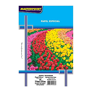PAPEL ESPECIAL TRANSFER TECIDO ESCURO A4 235G 5 FOLHAS MASTERPRINT