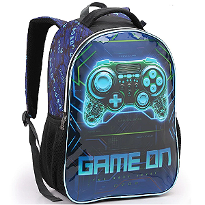 MOCHILA INFANTIL MASCULINA GAME ON SEANITE