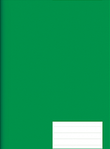 CADERNO CAPA DURA BROCHURAO VERDE 96 FOLHAS (5UN) 200 x 275 MM JANDAIA