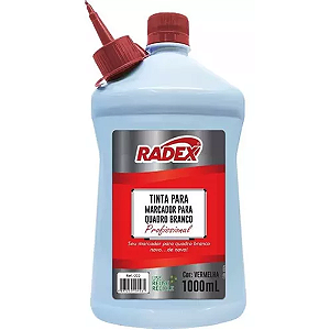 TINTA PARA MARCADOR DE QUADRO BRANCO 1000 ML VERMELHO RADEX