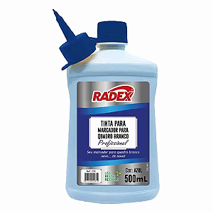 TINTA PARA MARCADOR DE QUADRO BRANCO 500 ML AZUL RADEX