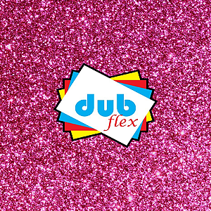 E.V.A COM GLITTER PINK 40x48 CM PACOTE COM 10 FOLHAS DUBFLEX