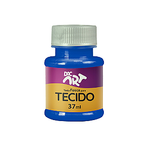 TINTA PARA TECIDO FOSCA AZUL TURQUESA 37 ML 12 UNIDADES DAC