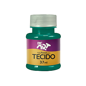 TINTA PARA TECIDO FOSCA VERDE BANDEIRA 37 ML 12 UNIDADES DAC