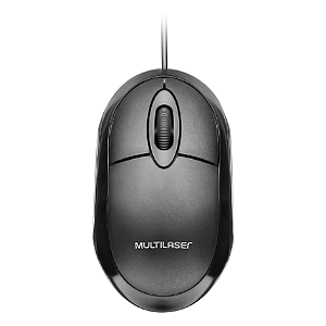 MOUSE CLASSIC BOX OPTICO FULL BLACK USB MULTILASER