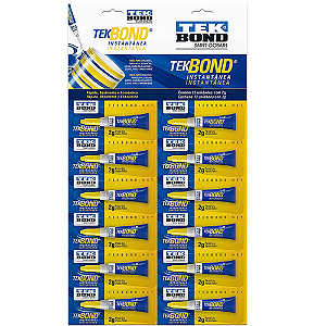 SUPER COLA INSTANTANEA 2G CARTELA COM 12 UNIDADES TEKBOND