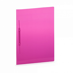 PASTA COM GRAMPO PLASTICO ROSA 10 UNIDADES PLASCONY