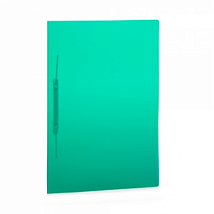 PASTA COM GRAMPO PLASTICO VERDE 10 UNIDADES PLASCONY