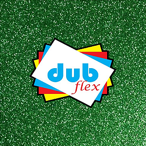 E.V.A COM GLITTER VERDE 40x48 CM PACOTE COM 10 FOLHAS DUBFLEX