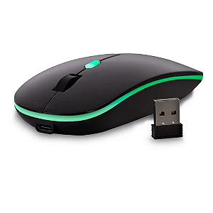 MOUSE CROMA PRETO SEM FIO 1600DPI BATERIA RECARREGAVEL MAXPRINT