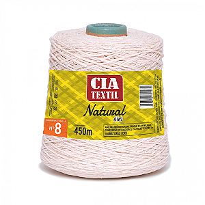 BARBANTE NATURAL 600 N. 8 450M CIA TEXTIL