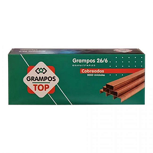 GRAMPO COBREADO 26/6 5000 UN GRAMPOS TOP